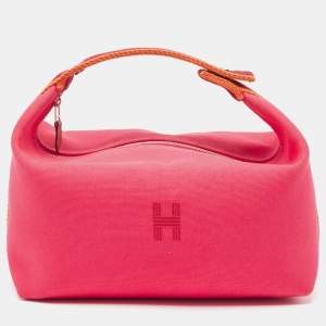 Hermes Hibiscus Toile Large Bride-A-Brac Pouch