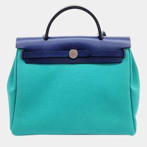 Hermes Green/Blue Erback Small Bag
