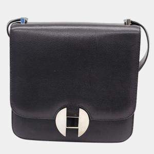 Hermes Black Leather 2002 20 Bag