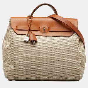 Hermes Beige/Brown Herbag