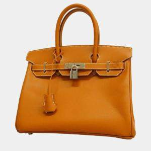 Hermes Gold Epsom Leather Birkin 30 Tote Bag   

