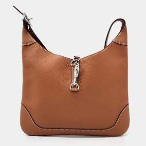 Hermes Brown leather Trim Bag Bag