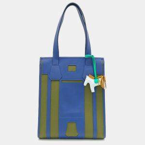 Hermes Blue Petit Ash tote bag & Rodeo Bag charm