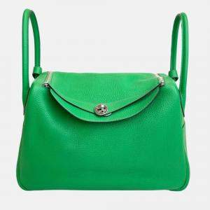 Hermes Green Togo Leather Lindy 34 Shoulder Bag