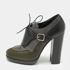 Hermes Multicolor Leather Harnais Booties Size 38.5