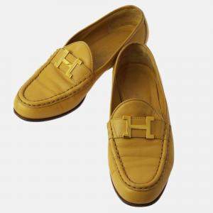 Hermes Beige Constance Loafers Shoes 
