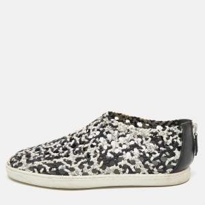 Hermes Multicolor Woven Silk Cavalcadour Oxygene Sneakers Size 39