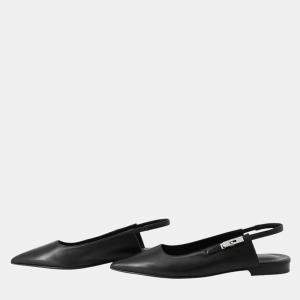 مملوكة مسبقًا Hermes Pumps Lovely Blackh252121Z Leather Size 37