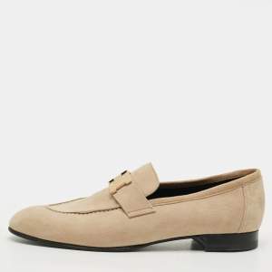 مملوكة مسبقًا Hermès Destin Size 38 Beige Suede Loafers