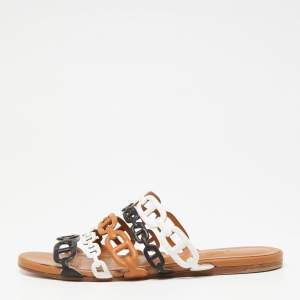 Hermes Multicolor Leather Thalassa Flats Size 37