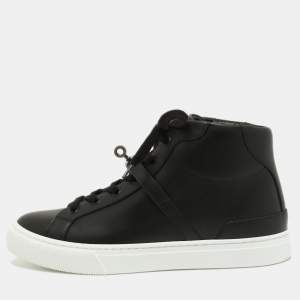Hermes Black Leather Daydream Sneaker Size 39