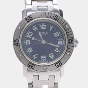 Pre Owned Hermes Clipper CL5.210 Quartz Stainless Steel Women's Wristwatch 28 mm