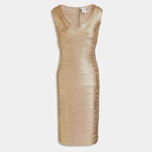 Herve Leger Rayon Knee Length Dress XL