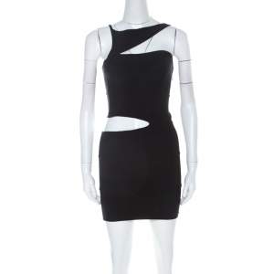 Herve Leger Black Bandage Cutout Vivien Mini Dress XS