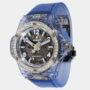Hublot Grey Sapphire Big Bang 465.JL.4802.RT.1204 Automatic Women's Wristwatch 39 mm