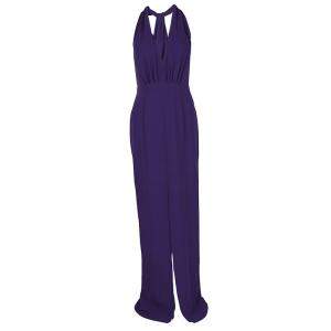Hugo Boss Purple V-Neck Sleeveless Diwendyn Maxi Dress S