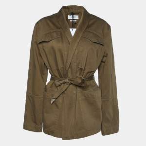 Isabel Marant Etoile Khaki Brown Cotton Satki Jacket S