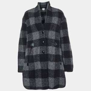 Isabel Marant Etoile Grey Wool Flannel Coat S