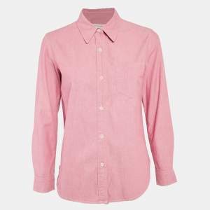 Isabel Marant Etoile Pink Cotton Long Sleeve Shirt S
