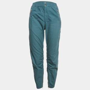 Isabel Marant Etoile Blue Cotton Nemes Elasticated Waist Pants XS