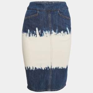 Isabel Marant Etoile Blue Tie-Dye Denim Skirt S