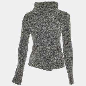 Pre Owned Isabel Marant Etoile Grey Knit Zip Front Jacket S