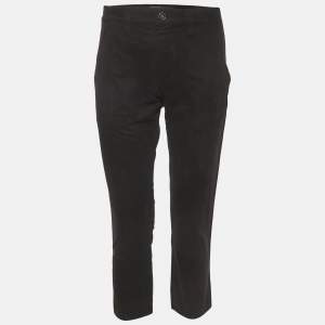 مملوكة مسبقًا بنطلون إيزابيل مارانت إيتوال قطن أسود كابري صغير