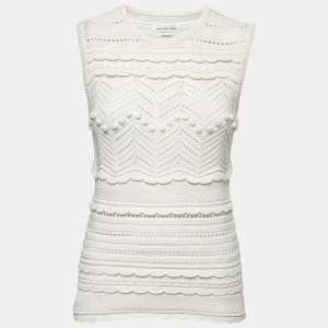 Isabel Marant Etoile Off White Knit Sleeveless Top M