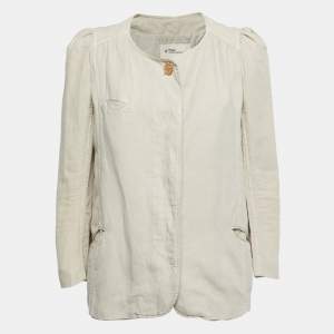 Isabel Marant Etoile Beige Cotton Button Front Jacket M 