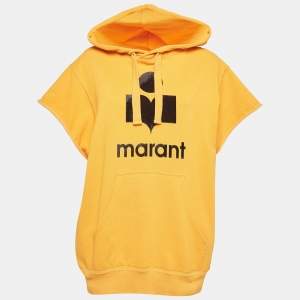 Isabel Marant Etoile Orange Cotton Short-Sleeve Sweatshirt M