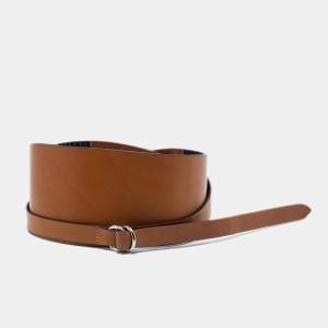 Isabel Marant Tan Leather Wide Double Wrap Belt M