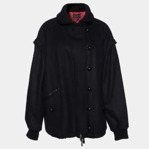 Isabel Marant Black Wool Detachable Sleeves Palmeira Convertible Jacket S