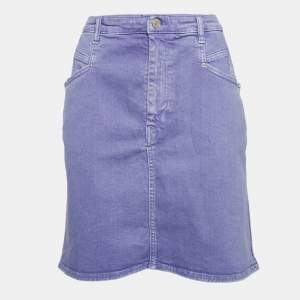 Isabel Marant Purple Denim Mini Skirt L