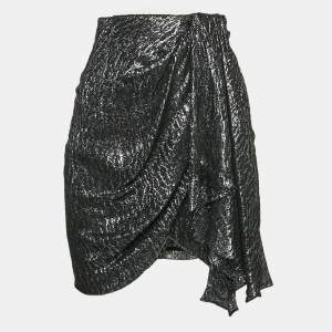 Isabel Marant Metallic Silk Blend Mini Skirt M