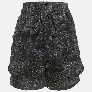 Isabel Marant Multicolor Printed Lurex Silk Short M