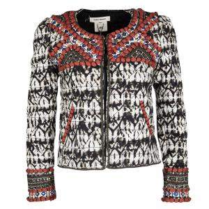 Isabel Marant for H&M Embellished Tie Dyed Quilted Cropped Jacket S
