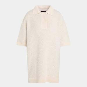 Pre Owned Isabel Marant Beige Bouclé Imelda Polo T-Shirt M