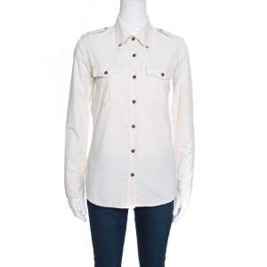 Isabel Marant Etoile Beige Cotton Long Sleeve Wandy Shirt S