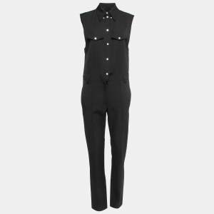 Isabel Marant Black Wool Sleeveless Tealdio Jumpsuit S
