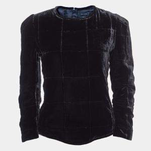 Isabel Marant Black Velvet Full Sleeves Top S