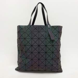 Issey Miyake Multicolor Iridescent Effect Synthetic Leather and Mesh Bao Bao Prism Tote