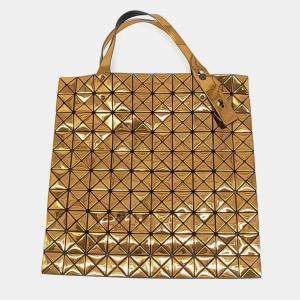 مملوكة مسبقًا Issey Miyake Gold Mesh and PVC Bao Bao tote bag