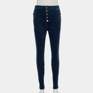 J Brand Navy Blue Denim High Waist Skinny Natasha Jeans M
