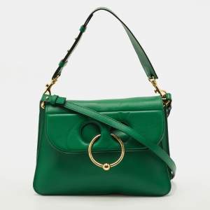 مملوكة مسبقًا J.W.Anderson Pierce Medium Green Leather Shoulder Bag