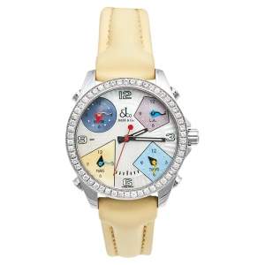 Jacob & Co. Multi-Color Mother of Pearl Stainless Steel Diamond Five Time Zone D-465739 Women's Wristwatch 40 mm