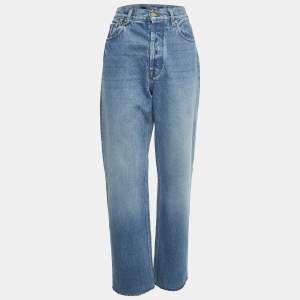 Jacquemus Blue Denim Wide Leg Jeans L Waist 30"