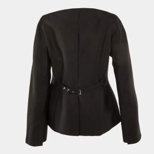Jacquemus Black Wool Blend Button Front Spalla Jacket XL