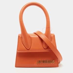 Jacquemus Orange Leather Le Chiquito Mini Bag