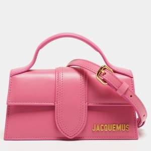 Jacquemus Pink Leather Small Le Bambino Top Handle Bag