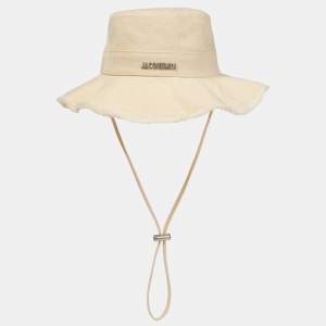 Pre Owned Jacquemus Beige Cotton Le bob Artichaut Hat One Size 